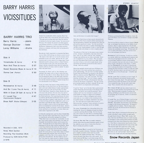 HARRIS, BARRY vicissitudes ULS-6013-P