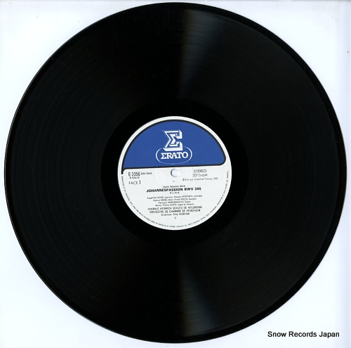 WERNER, FRITZ bach; johannespassion bwv 245 E-1056-7 - disc