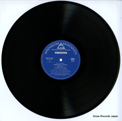 RILLING, HELMUTH schutz; symphoniae sacrae (erste folge, 9 konzerte des i. teiles) OW-7871-MC