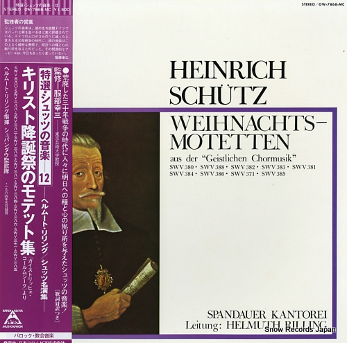 RILLING, HELMUTH schutz; weihnachts-motetten OW-7868-MC
