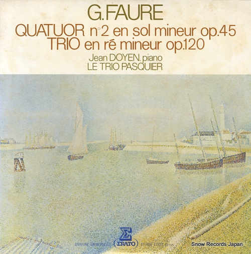 DOYEN, JEAN faure; quatuor n2 pour piano violin alto et violoncelle en sol mineur op.45 E-1023