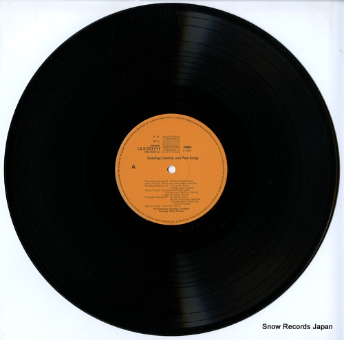 PRO CANTIONE ANTIQUA LONDON altenglische songs ULS-3377-H