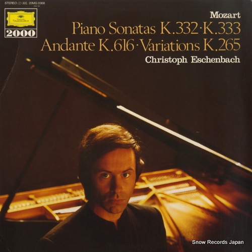 ESCHENBACH, CHRISTOPH mozart; piano sonatas k.332 / k.333 20MG0368