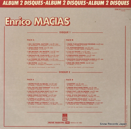 MACIAS, ENRICO enrico macias 2C156-72593/4