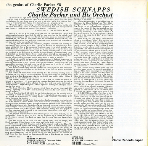 PARKER, CHARLIE swedish schnapps MV2030