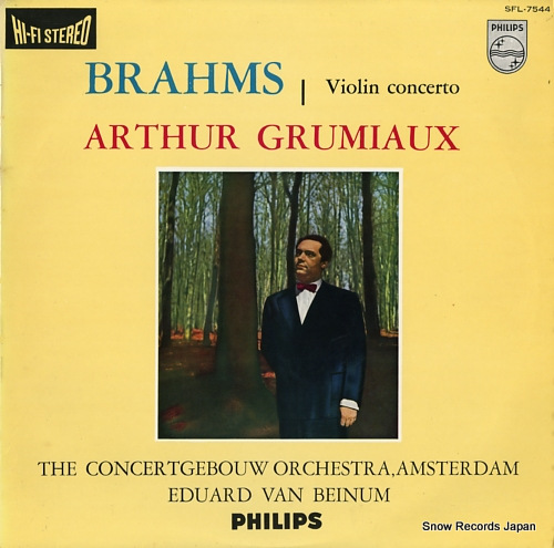 GRUMIAUX, ARTHUR brahms; violin concerto SFL-7544