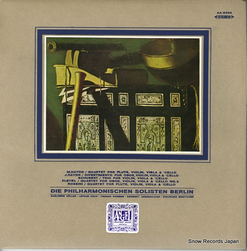 DIE PHILHARMONISCHEN SOLISTEN BERLIN haydn; quartet for flute violin viola & cello in d major AA-9289
