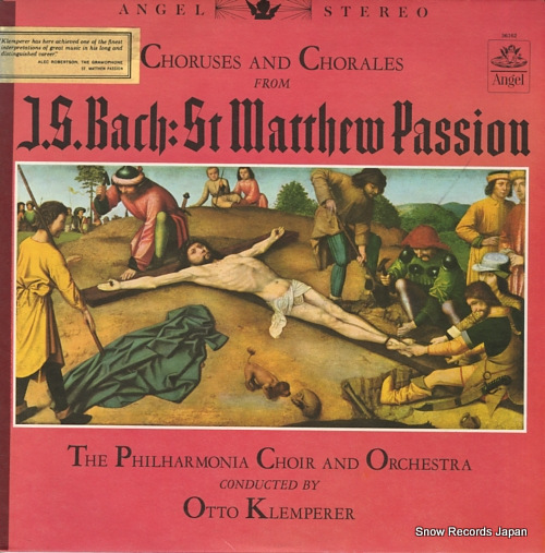 KLEMPERER, OTTO bach; st. matthew passion S36162 - front cover