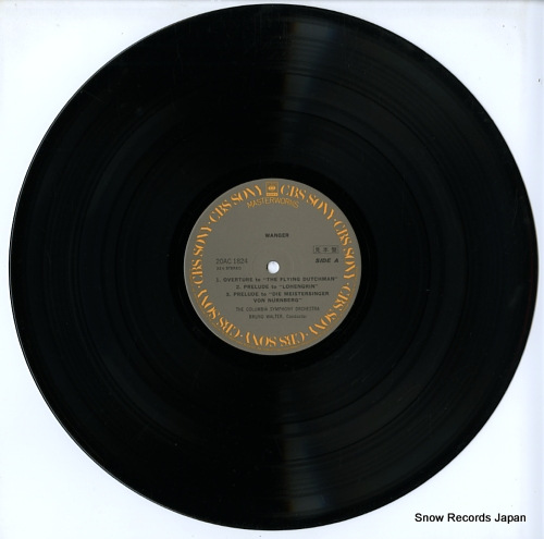 WALTER, BRUNO wagner; overture to 