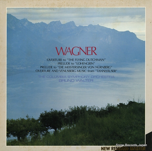 WALTER, BRUNO wagner; overture to 