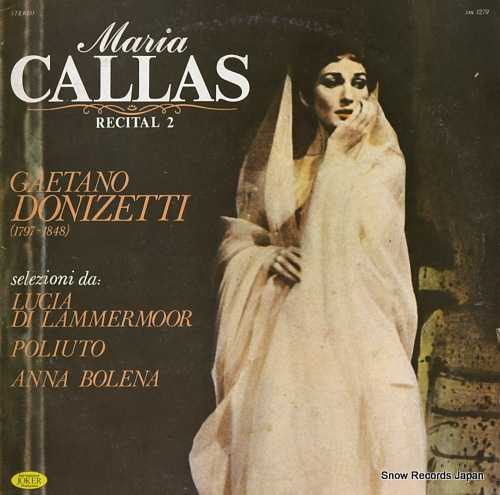 CALLAS, MARIA recital 2 SM1279 - front cover