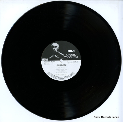 TOSCANINI, ARTURO verdi; requiem mass RCL-3352-53