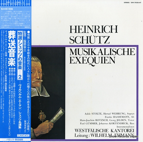 EHMANN, WILHELM schutz; musikalische exequien OW-7828-KT - front cover
