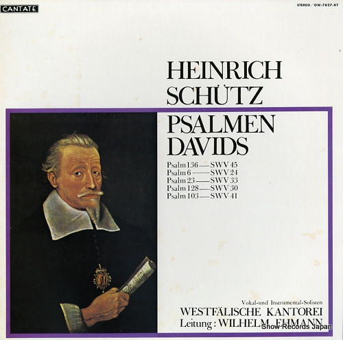 EHMANN, WILHELM schutz; psalmen davids OW-7827-KT - front cover