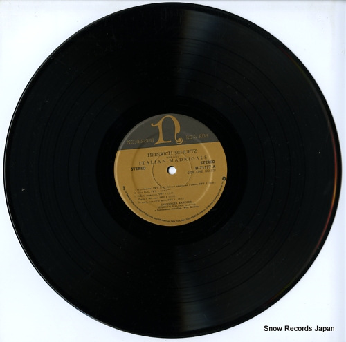 RILLING, HELMUTH schutz; italian madrigals H-71177