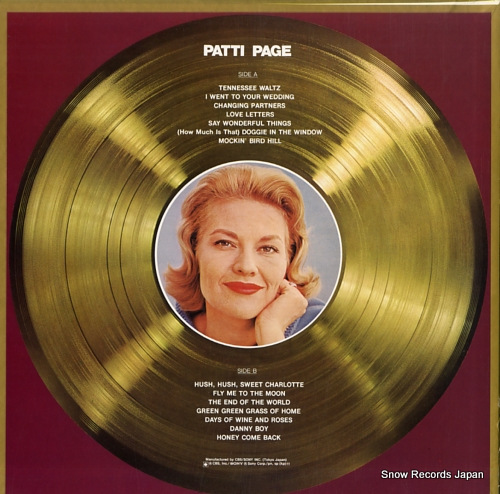 PAGE, PATTI new gold disc SOPO54