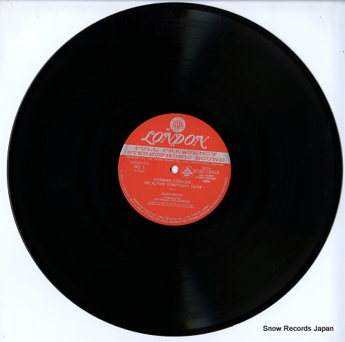 MEHTA, ZUBIN r.strauss; an alpine symphony K38C70018