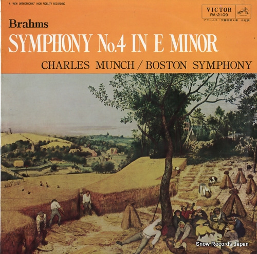 MUNCH, CHARLES brahms; symphony no.4 in e minor RA-2109