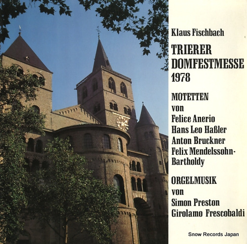 FISCHBACH, KLAUS trierer domfestmesse 1978 ST454-8950 - front cover