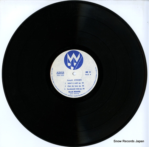 MARCELLE MERCENIER joseph jongen; oeuvres pour piano MW12