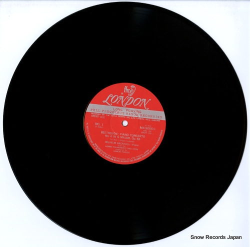 BACKHAUS, WILHELM beethoven; piano concerto no.4 MX9006M