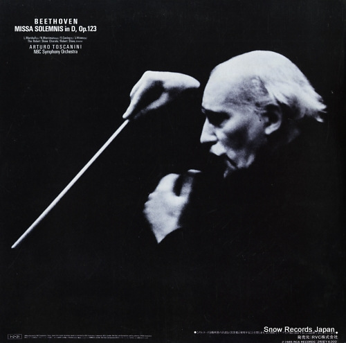 TOSCANINI, ARTURO beethoven; missa solemnis in d, op.123 RCL-3350-51