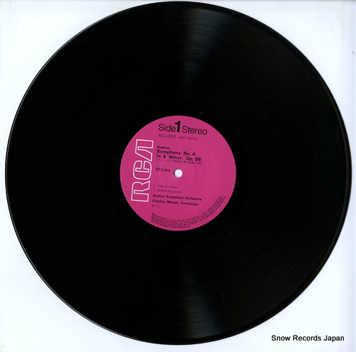 MUNCH, CHARLES brahms; symphony no.4 in e minor, op.98 RGC-1044 - disc