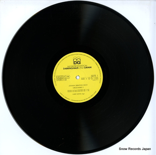 MEISTER, HUBERT bach; orgelwerke ii MD+GG1105 - disc