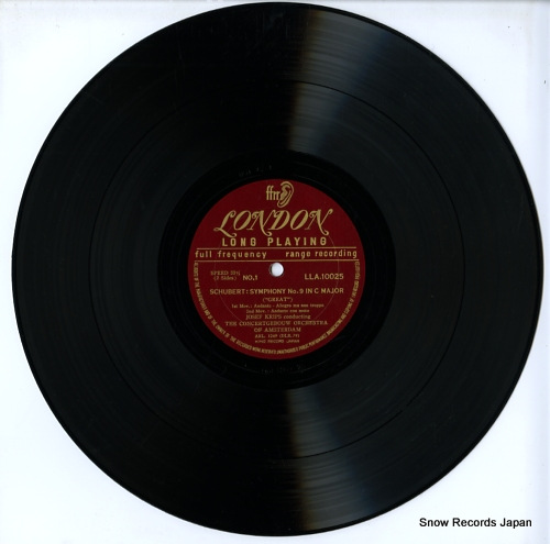 KRIPS, JOSEF schubert; symphony no.9 in c major (great) LLA10025