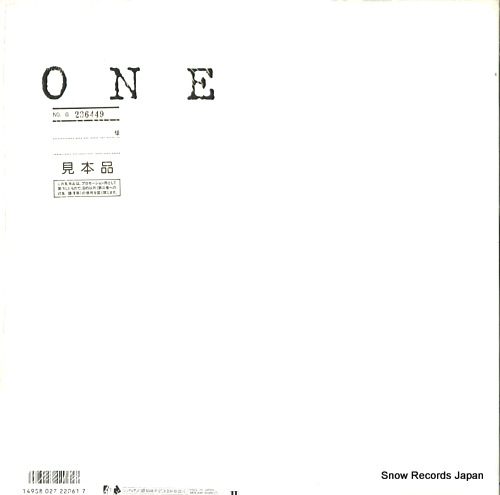 SHIMIZU, HITOSHI one 28FB-2061 - back cover