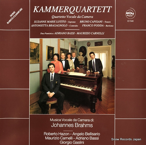 KAMMERQUARTET brahms; liebeslieder walzer op.52 C1141 - front cover