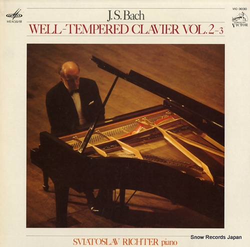 RICHTER, SVIATOSLAV bach; well-tempered clavier vol.2 -3 VIC-3030