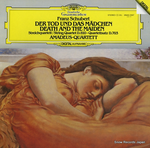 AMADEUS QUARTETT schubert; death and the maiden 28MG0567