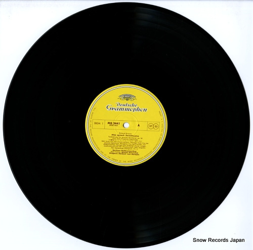 KARAJAN, HERBERT VON r.strauss; also sprach zarathustra MG2441