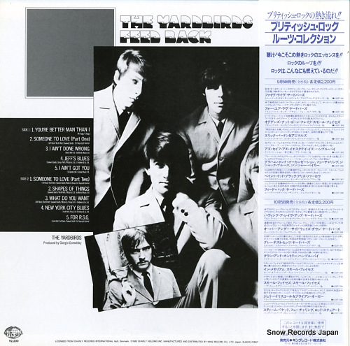 YARDBIRDS, THE feed back K22P388