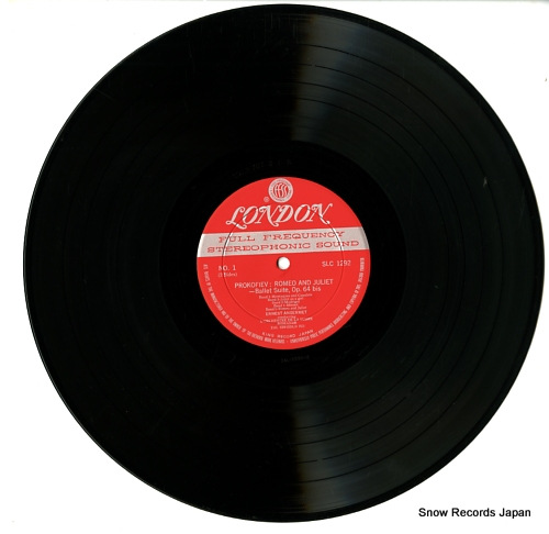 ANSERMET, ERNEST prokofiev; romeo and juliet-suite op.64 SLC1292