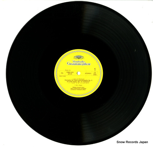 KEMPFF, WILHELM beethoven; piano concerto no.5
