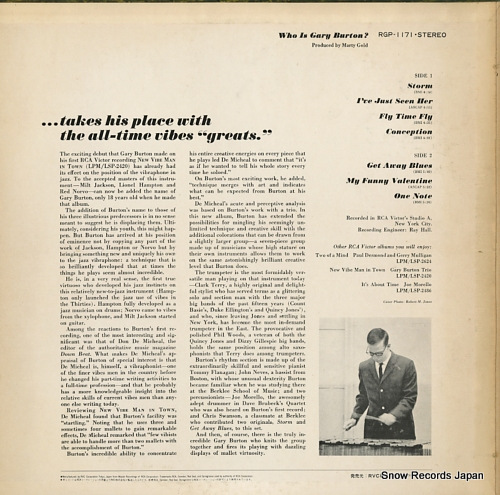 BURTON, GARY who is gary burton? RGP-1171