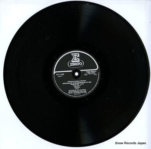 PAILLARD, JEAN-FRANCOIS mozart; serenade no9 kv320, no6 kv239 STU71289 - disc