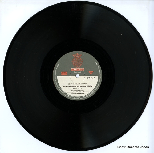 EHMANN, WILHELM bach; ich bin vergnugt mit meinem glucke / ich geh und suche mit verlangen 641212 - disc