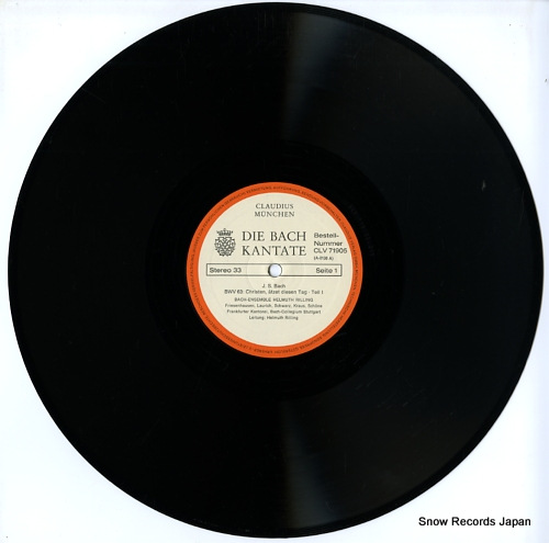 RILLING, HELMUTH die bach kantate / bwv63 christen, atzet diesen tag CLV71905 - disc