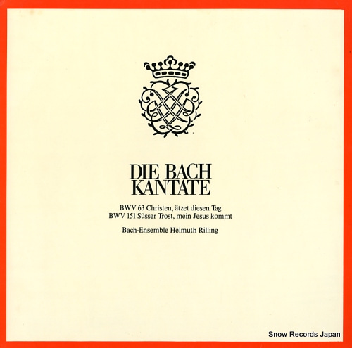 RILLING, HELMUTH die bach kantate / bwv63 christen, atzet diesen tag CLV71905 - front cover