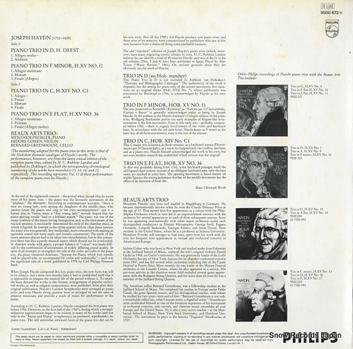 ܥ롦ȥꥪ haydn; piano trios h.xv no.c1 / volume11 9500472