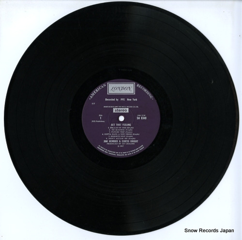 HENDRIX, JIMI, WITH CURTIS KNIGHT get that feeling SH8349