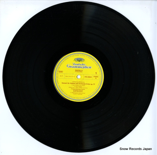 ZUKERMAN, PINCHAS brahms; violin concerto / violin sonata no.2 18MG4621/415838-1