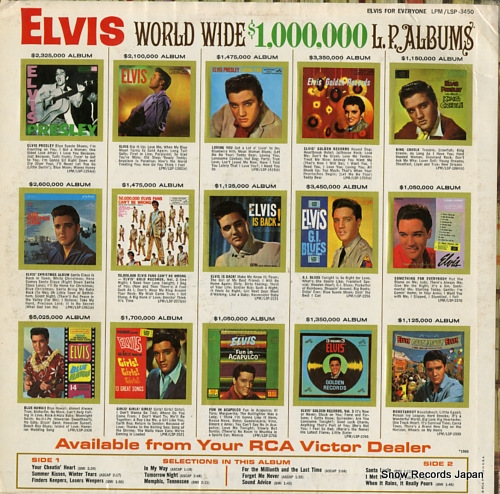PRESLEY, ELVIS elvis for everyone! LSP-3450
