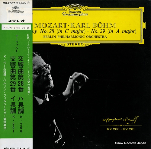 BOHM, KARL mozart; symphony no.28 & no.29 MG-2067