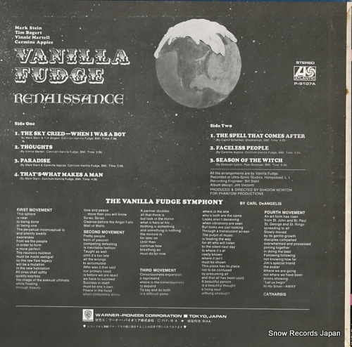 VANILLA FUDGE renaissance P-8107A