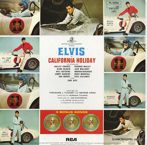 PRESLEY, ELVIS california holiday PL12560