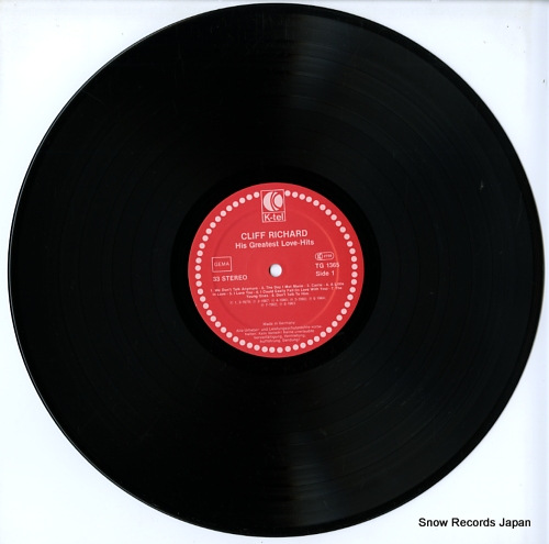 RICHARD, CLIFF his greatest love-hits TG1365